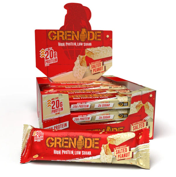 Protein Bars, White Chocolate Salted Peanut - 12 x 60g
