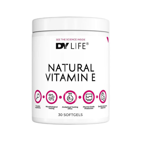 DY LIFE Natural Vitamin E - 30 cápsulas blandas - Sin sabor