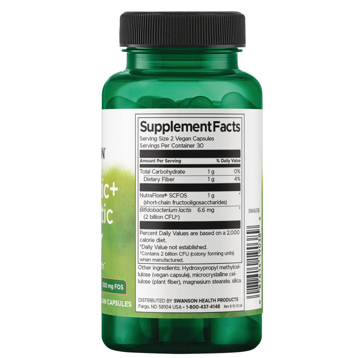 Probiotic+ Prebiotic Fiber - 60 vcaps