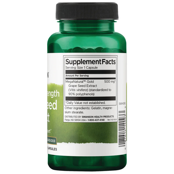 Grape Seed Extract, Maximum Strength - 60 caps