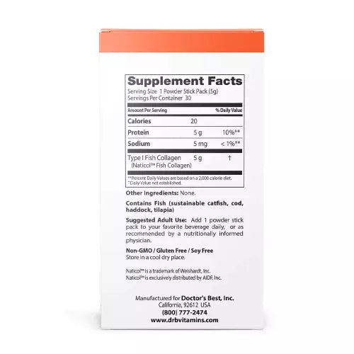 Fish Collagen with Naticol Fish Collagen - 30 stick packs