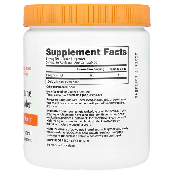 Pure L-Arginine Powder - 300g