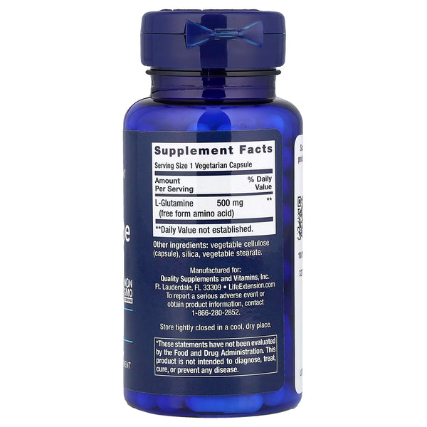 L-Glutamine, 500mg - 100 vcaps
