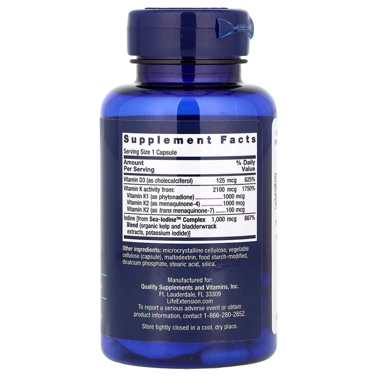 Vitamins D and K with Sea-Iodine - 60 caps