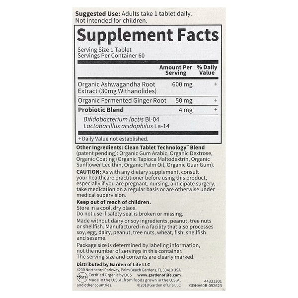 Mykind Ashwagandha - 60 vegan tablets