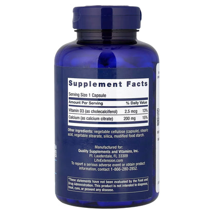 Calcium Citrate with Vitamin D - 200 vcaps