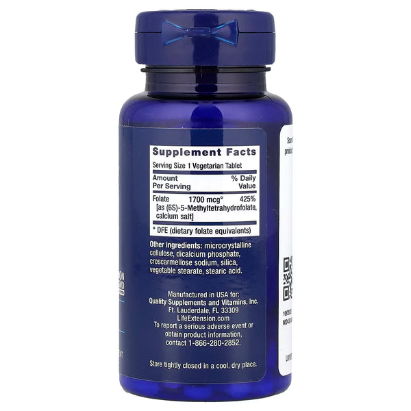 Optimized Folate, 1700mcg - 100 vegetarian tabs