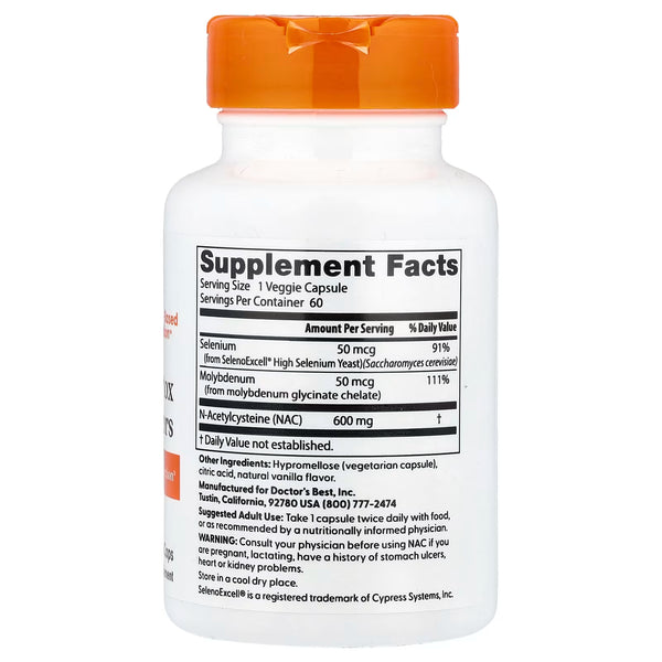 NAC Detox Regulators - 60 vcaps
