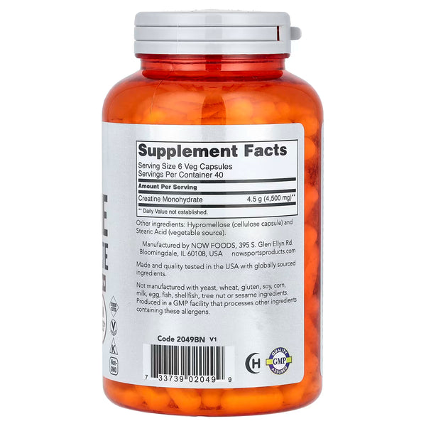 Creatine Monohydrate, 750mg - 240 vcaps