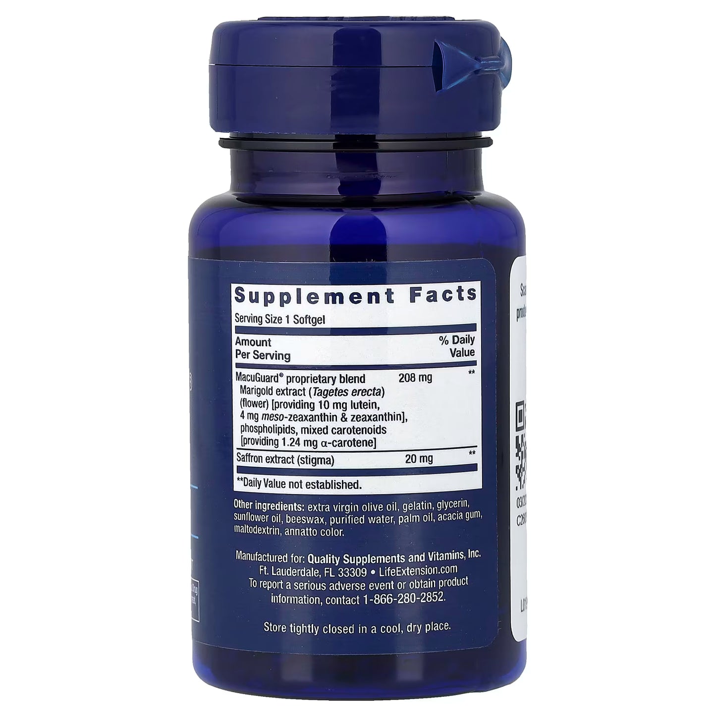 MacuGuard Ocular Support with Saffron - 60 softgels