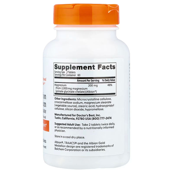 High Absorption Magnesium, 200mg - 120 tablets