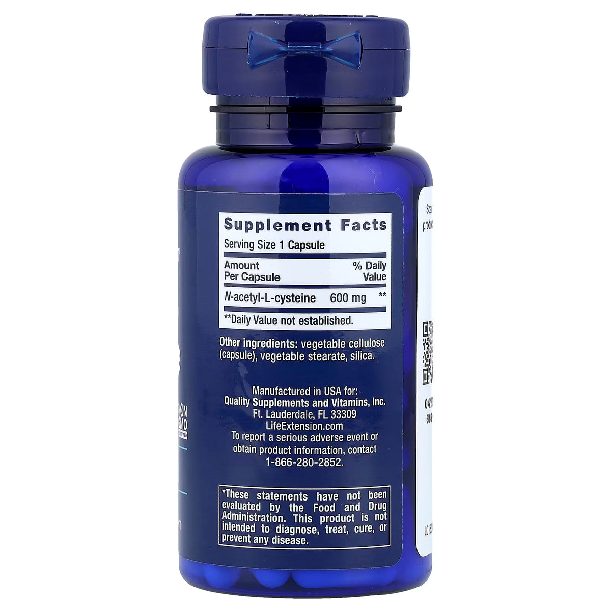 N-Acétyl-L-Cystéine, 600 mg - 60 gélules