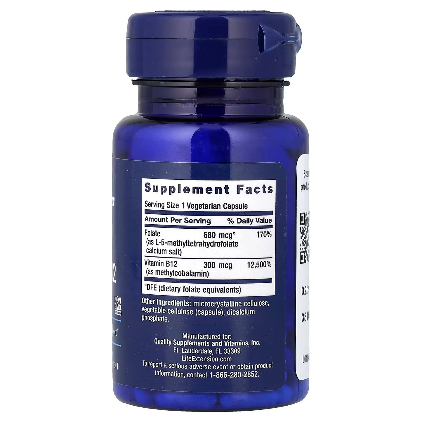 BioActive Folate & Vitamin B12 - 90 vcaps
