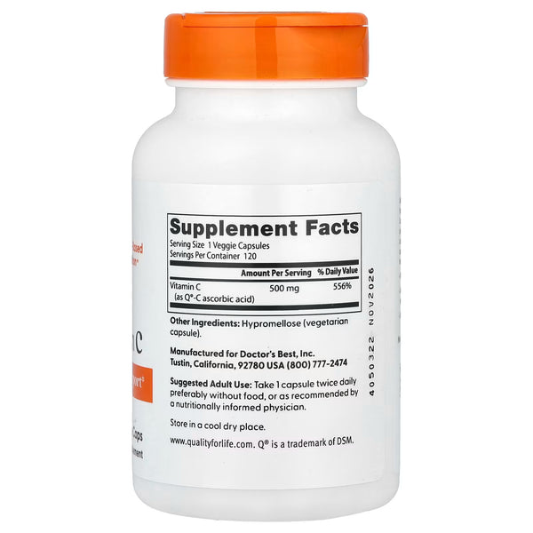 Vitamin C, 500mg - 120 vcaps