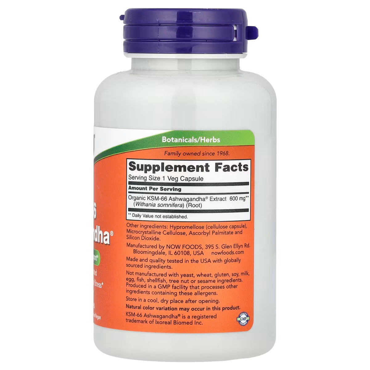 KSM-66 Ashwagandha — 90 cápsulas vegetales