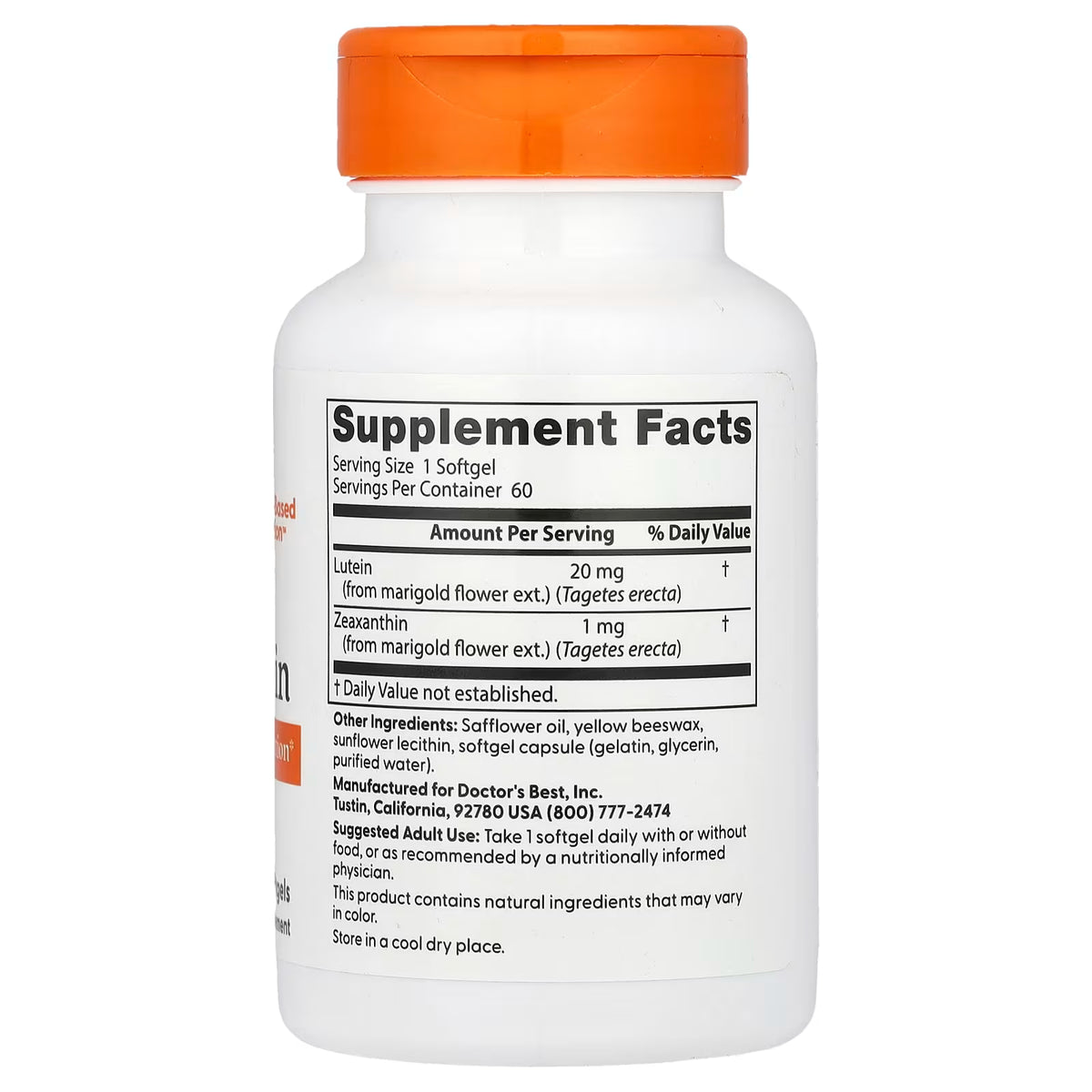 Lutein, 20mg - 60 softgels