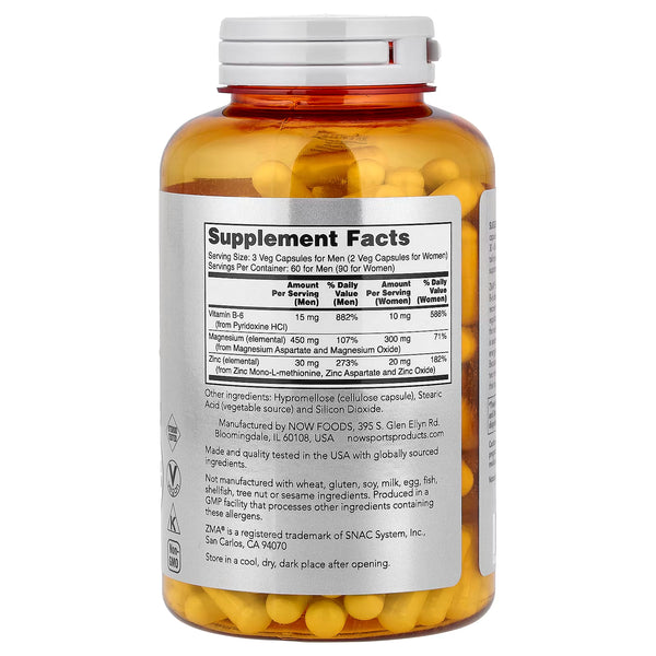 ZMA - Sports Recovery - 180 vcaps
