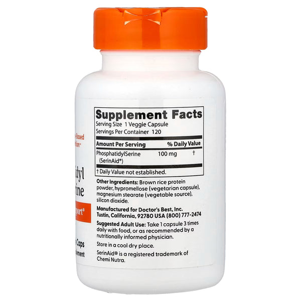 Phosphatidyl Serine, 100mg - 120 vcaps