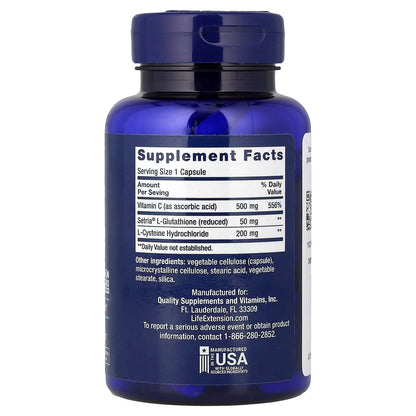 Glutathione, Cysteine & C - 100 caps