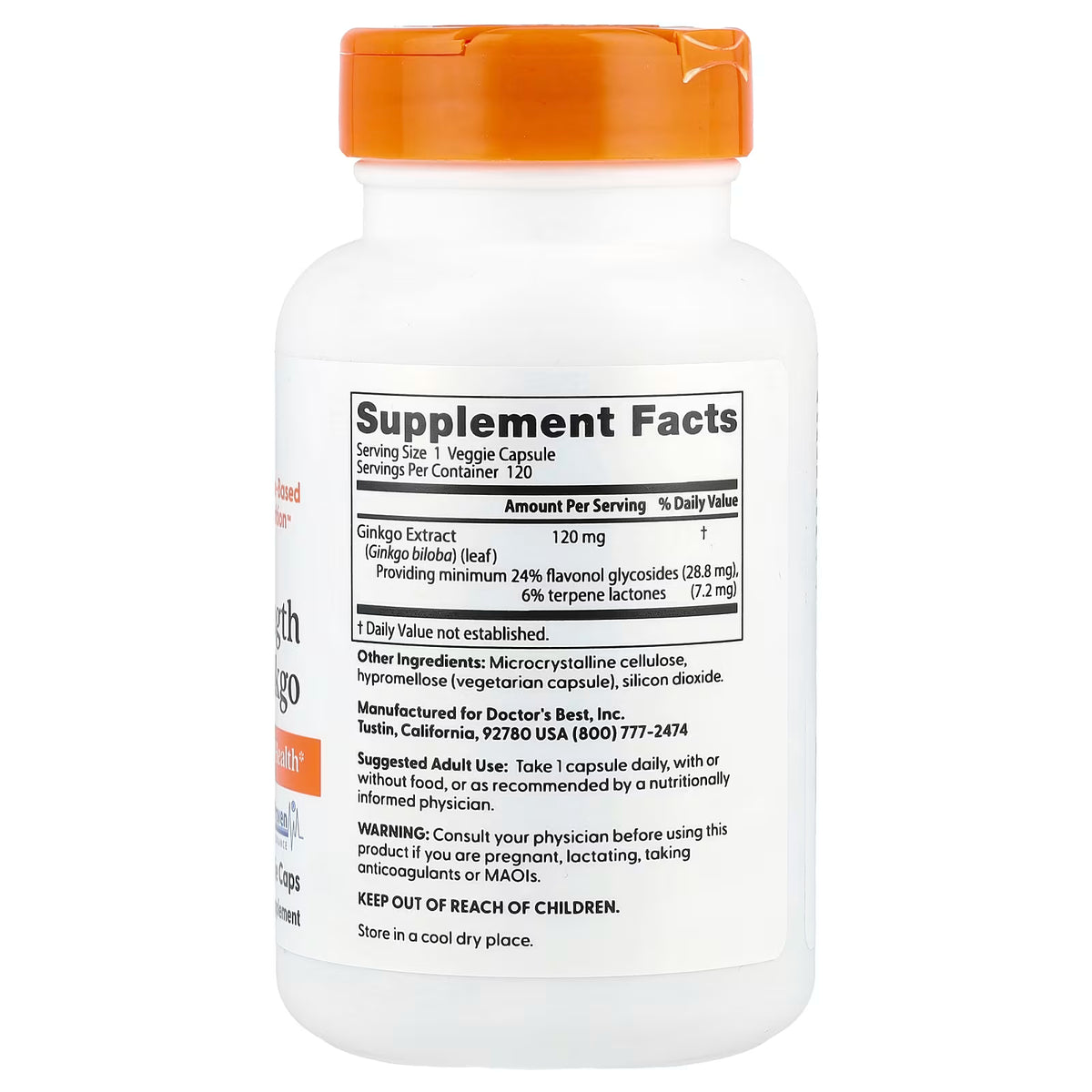Ginkgo Force, 120 mg - 120 gélules végétales
