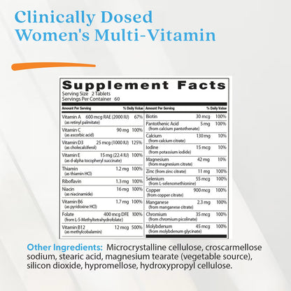 Women's Multi-Vitamin - 120 tabs