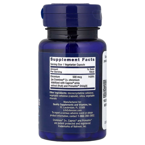 Optimized Chromium with Crominex 3+, 500mcg - 60 vcaps
