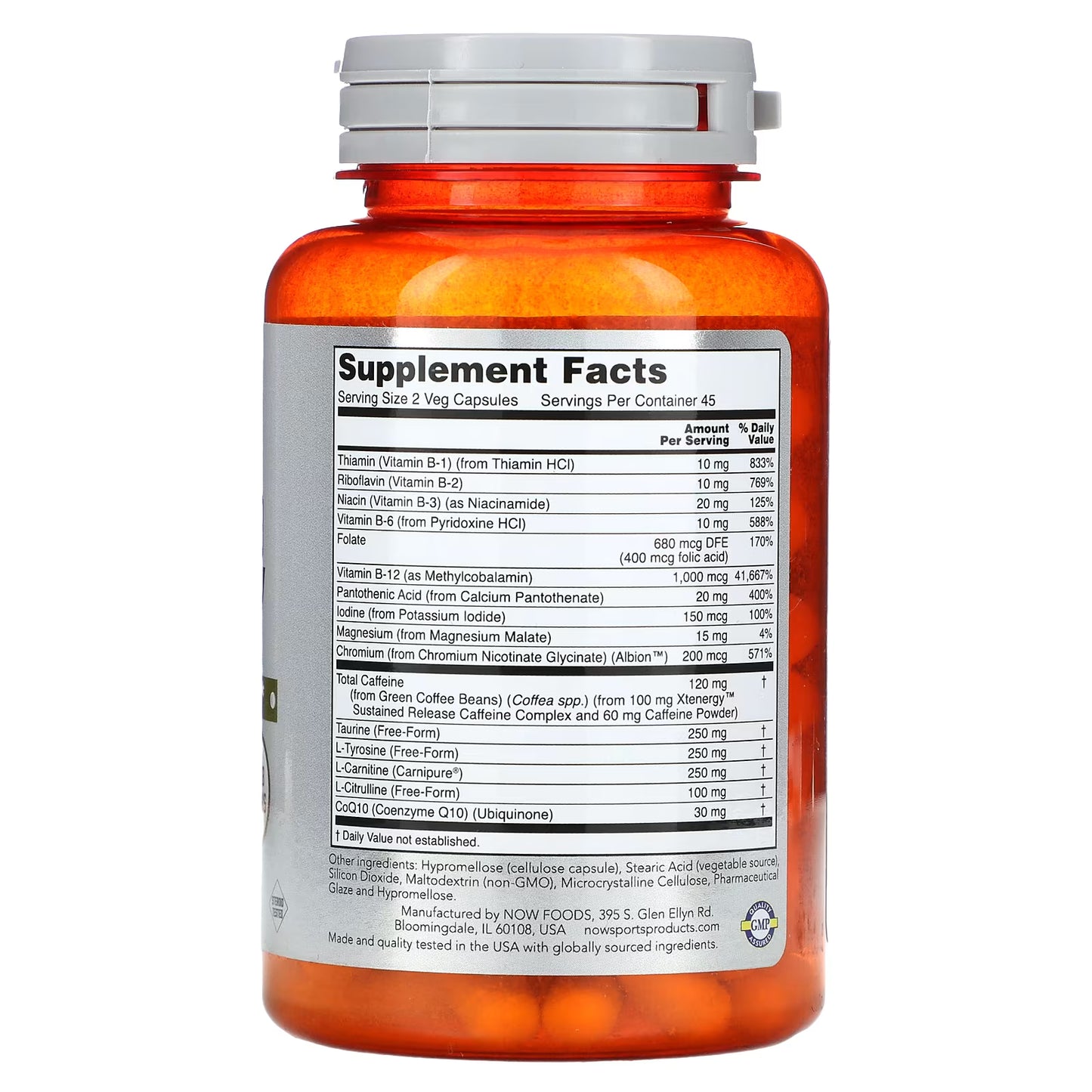 Sustained Energy - 90 vcaps