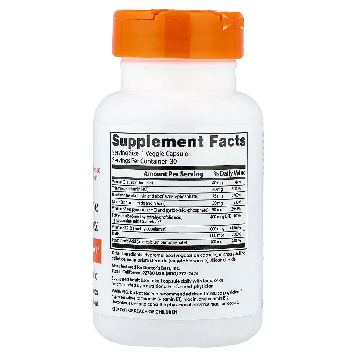 Fully Active B-Complex with Quatrefolic - 30 vcaps