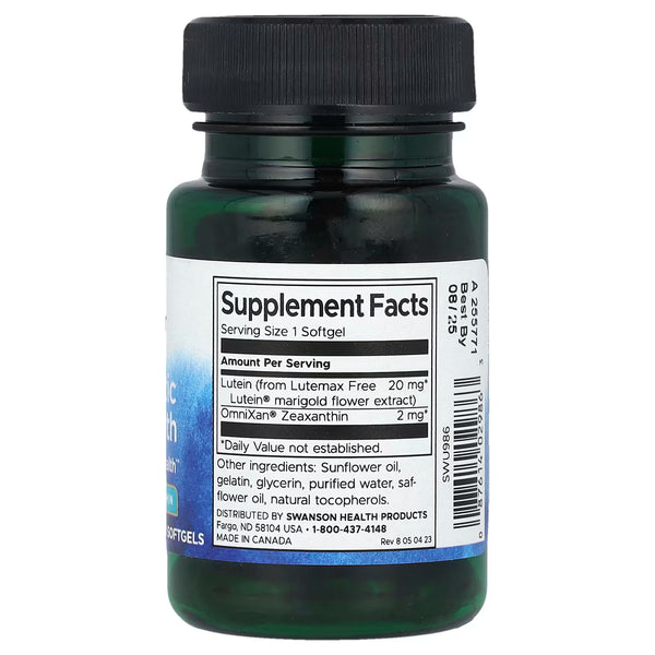 Synergistic Eye Health Lutein & Zeaxanthin - 60 softgels
