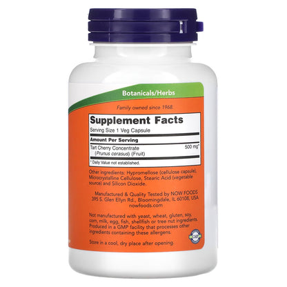 Tart Cherry, 500mg — 90 cápsulas vegetales