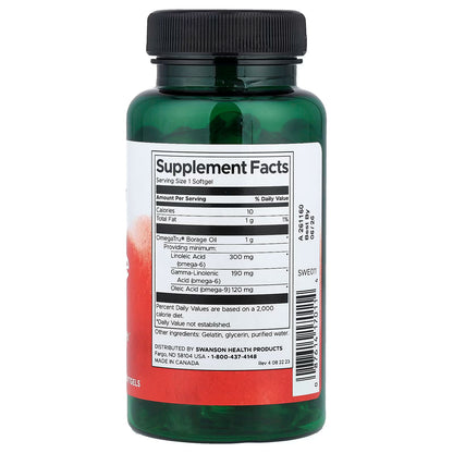 Borage Oil, 1000mg - 60 softgels
