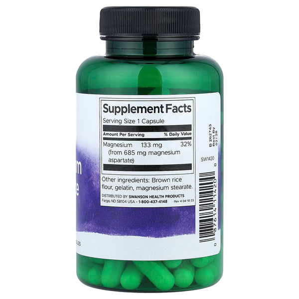 Magnesium Aspartate, 685mg - 90 caps
