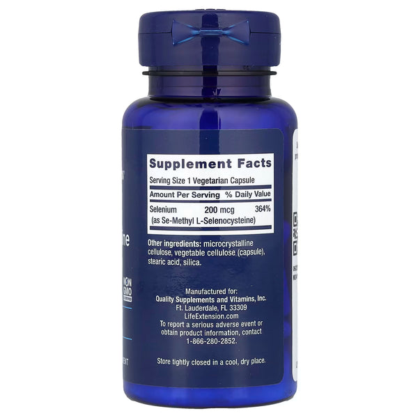 Se-Methyl L-Selenocysteine, 200mcg - 90 vcaps