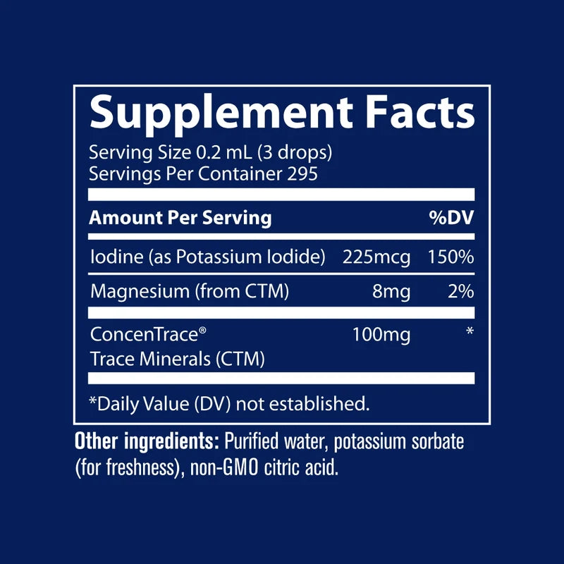 Ionic Iodine, 225mcg - 59 ml.