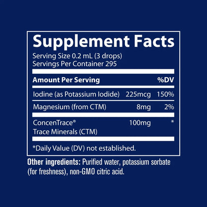 Ionic Iodine, 225mcg - 59 ml.