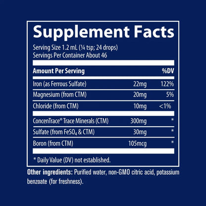 Ionic Iron, 22mg - 56 ml.
