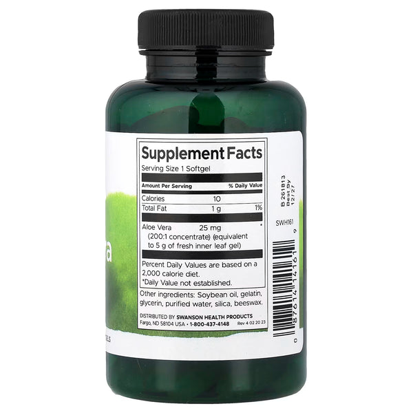 Aloe Vera, 25mg - 100 softgels