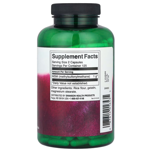 MSM, 500mg - 250 caps