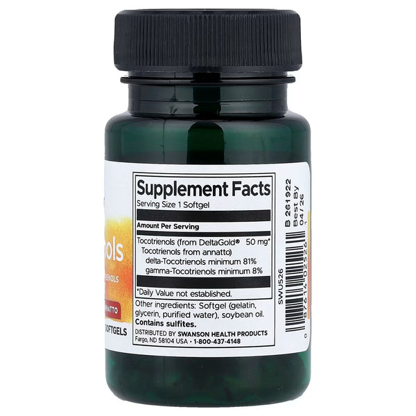 Tocotrienols, 50mg - 60 softgels