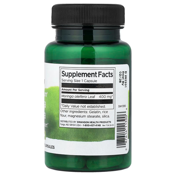 Moringa Oleifera, 400mg - 60 caps