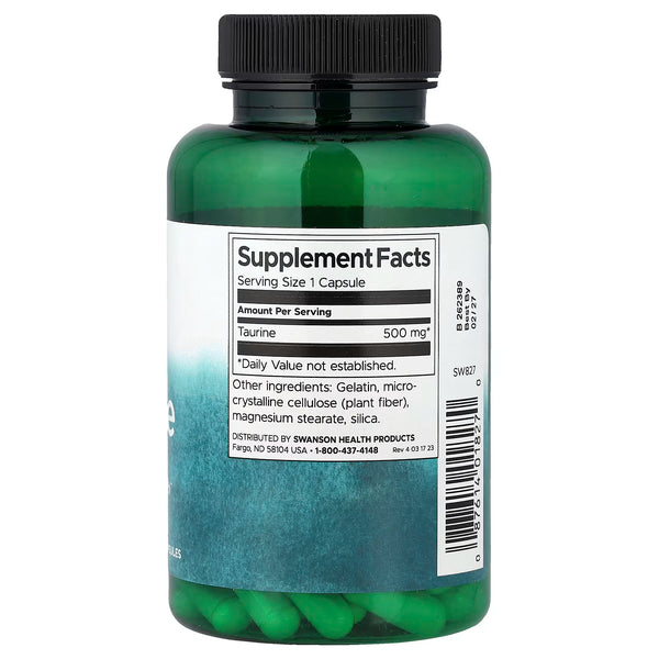 Taurine, 500mg - 100 caps