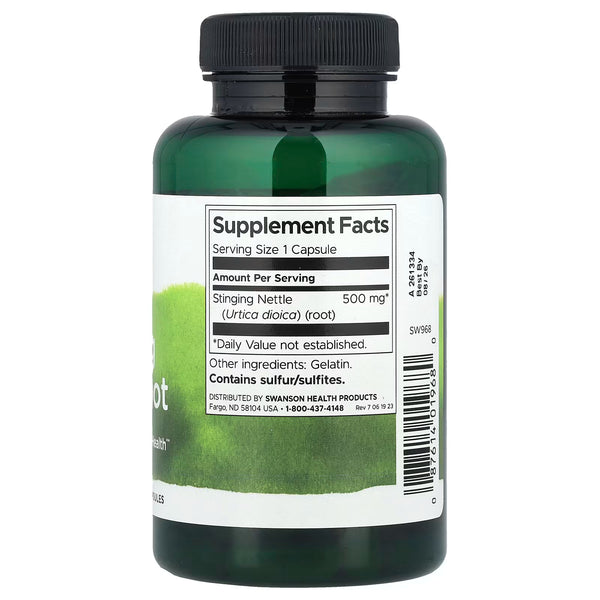 Stinging Nettle Root, 500mg - 100 caps