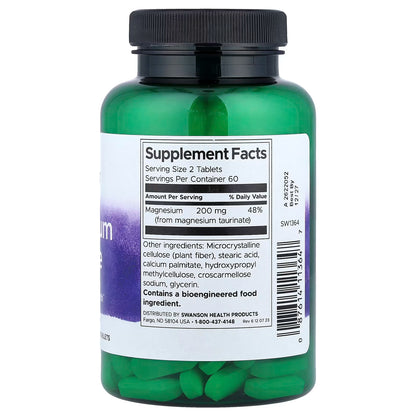 Taurate de magnésium, 100 mg - 120 comprimés