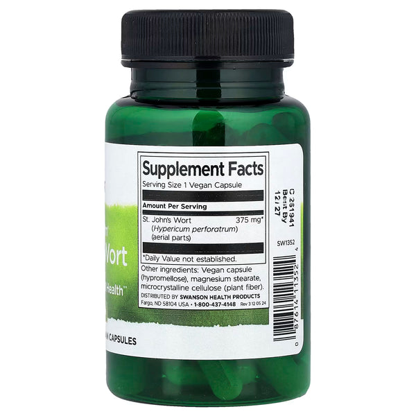 St. John's Wort, 375mg - 60 caps