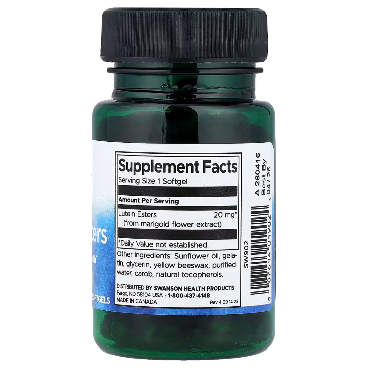 Lutein, 20mg - 60 softgels