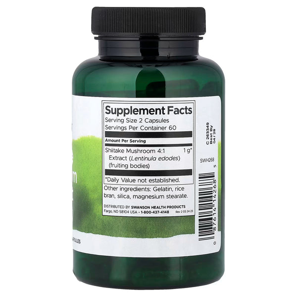 Shiitake Mushroom Extract, 500mg - 120 caps