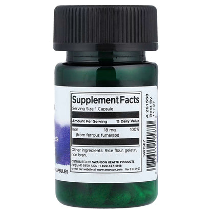 Fer (fumarate ferreux), 18 mg - 60 gélules