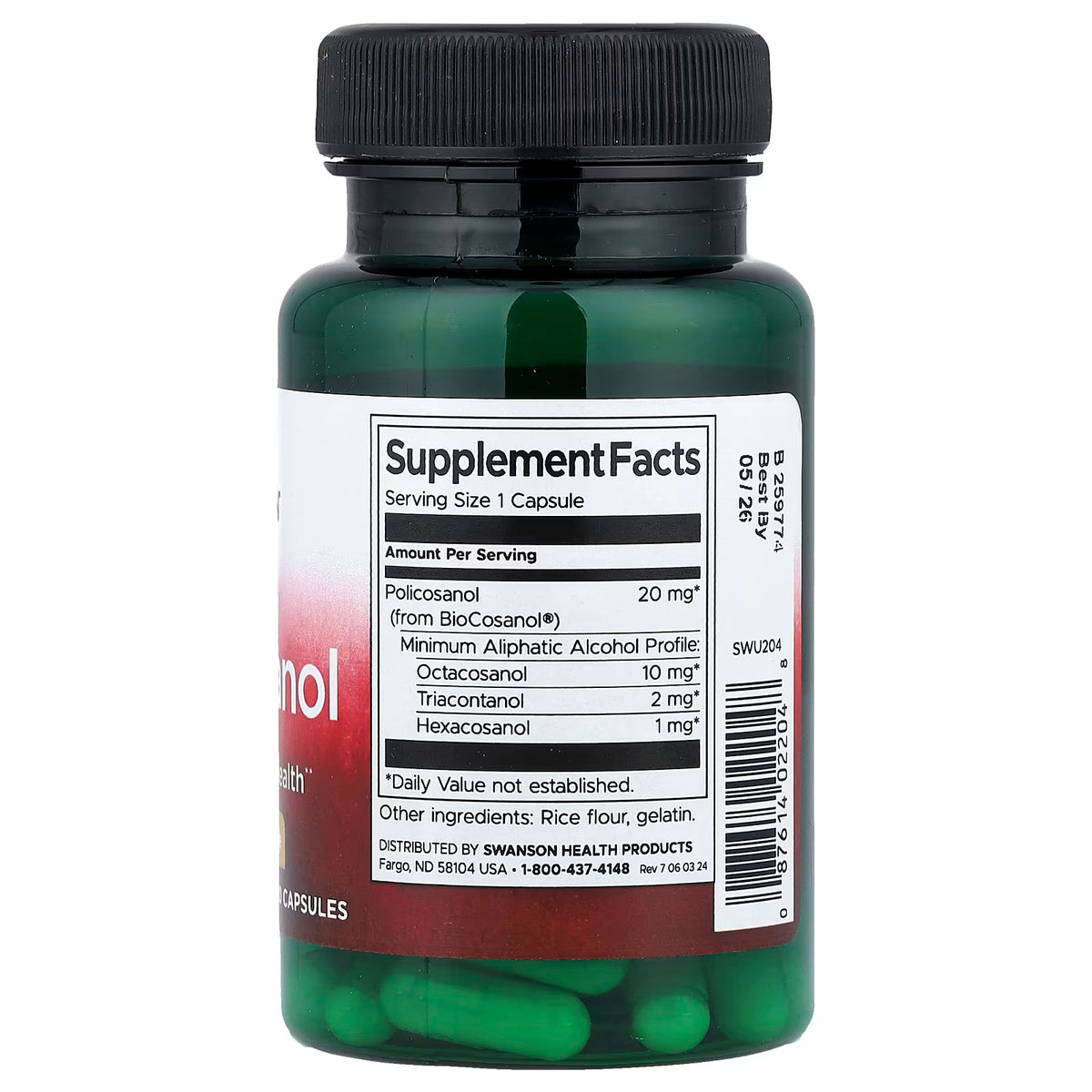 Policosanol, 20mg - 60 caps