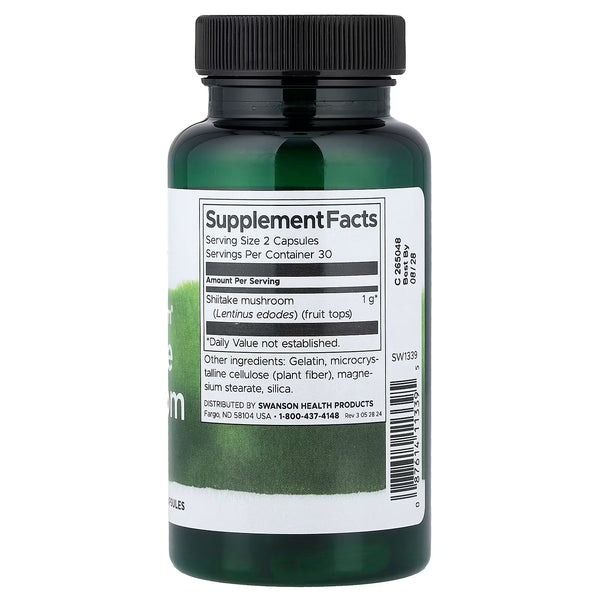 Full Spectrum Shiitake Mushroom, 500mg - 60 caps