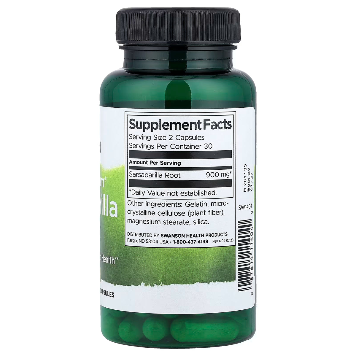 Full Spectrum Sarsaparilla Root, 450mg - 60 caps